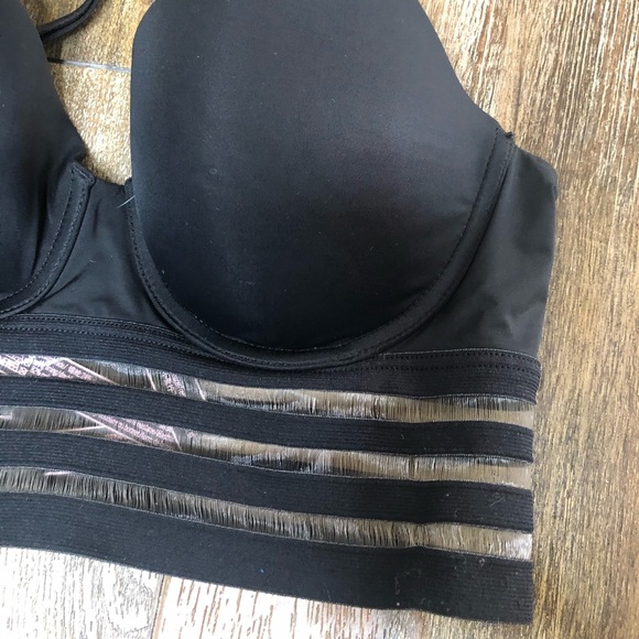 Victoria’s Secret T-shirt Demi Black Padded Bra - Picture 2 of 4